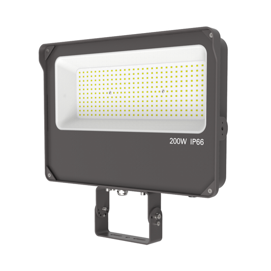 LED Outdoor Flood Slim Style Light - 200W 30000 lumens 5000K Photocell