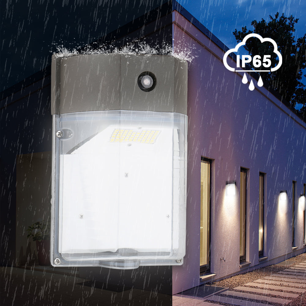 LED Wall Pack Style Light 15W - 2000 Lumens 5000K Photocell