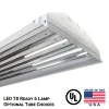 LED Tube Ready High Bay Style Light Fixture (Six 4 Ft LED Tubes)