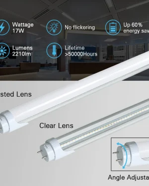T8 4ft LED Tube Style Light Ballast Bypass Double Ended – 2000 Lumens 5000K  Pack of 20