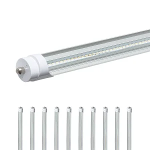 T8 8ft Ballast Bypass LED Tube Style Light - 45W - 7000 lumens 5000K Daylight Pack of 10