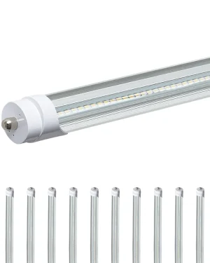 T8 8ft Ballast Bypass LED Tube Style Light – 45W – 7000 lumens 5000K Daylight Pack of 10