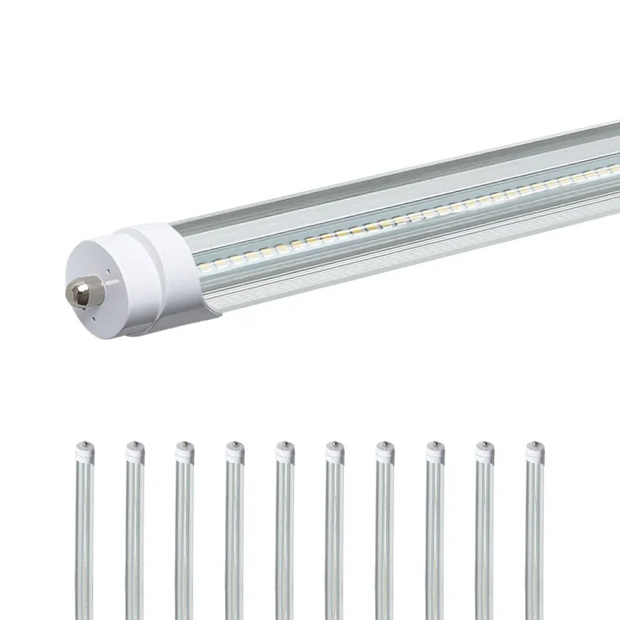 T8 8ft Ballast Bypass LED Tube Style Light – 45W – 7000 lumens 5000K Daylight Pack of 10