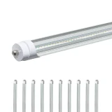 T8 8ft Ballast Bypass LED Tube Style Light - 45W - 7000 lumens 5000K Daylight Pack of 10 1