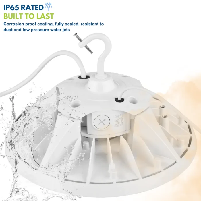 UFO LED Bay Style Light – White – 150W 24,000LM  5000K Adjustable